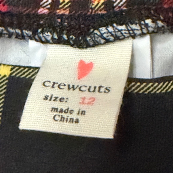 CREWCUTS Holiday Christmas Tartan Plaid Stretch Cotton Leggings Girls 12 NWOT - Picture 7 of 7